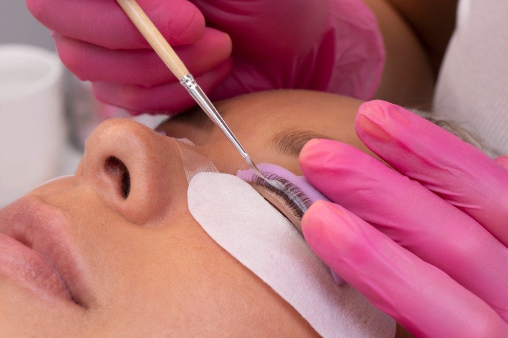 Lash extension volume beauty